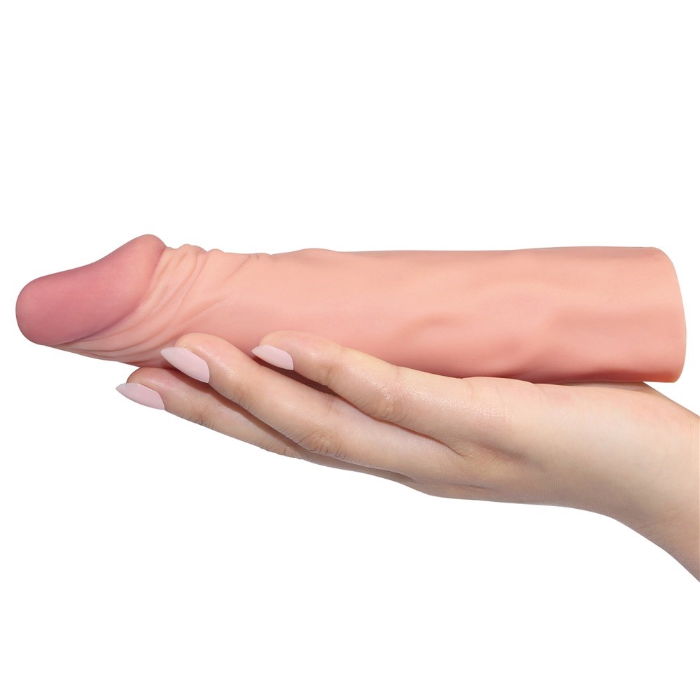Pleasure Extender 5 cm Dolgulu Ten Rengi Penis Kılıfı - Görsel 2