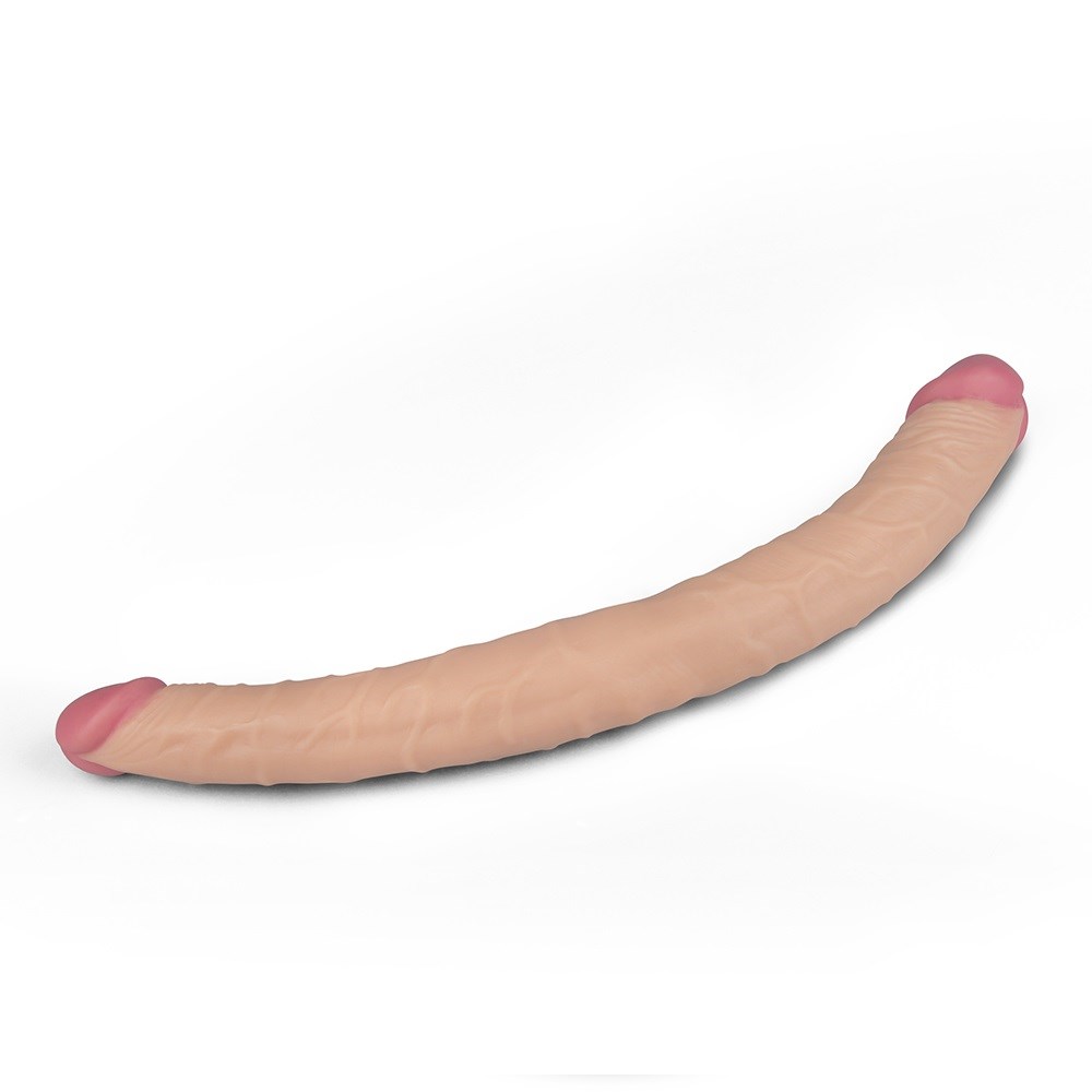 36 cm Çift Taraflı Realistik Dildo Anal Vajinal Penis