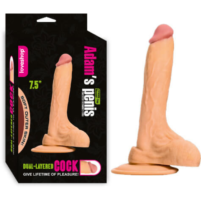 Adams 19 Cm Testisli Realistik Dildo