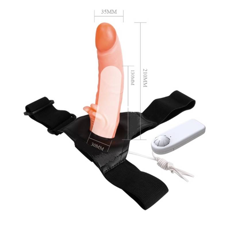 8 Cm Dolgulu İçi Boş Belden Bağlamalı Penis - Görsel 2