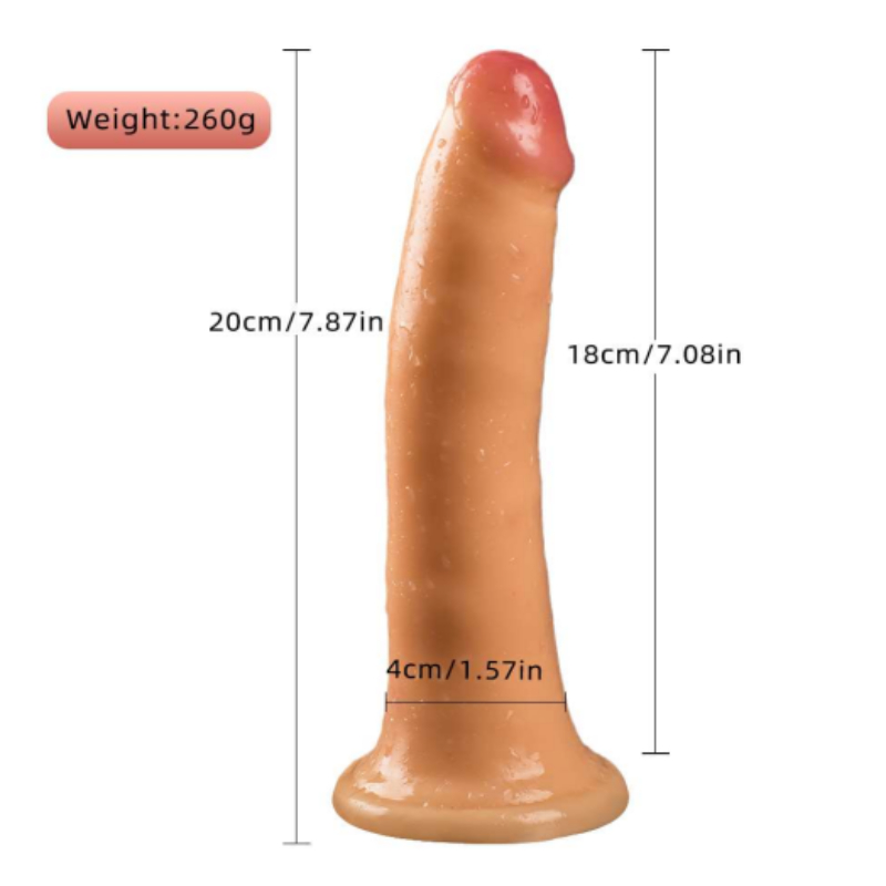 20 Cm Realistik Pvc Dildo Penis