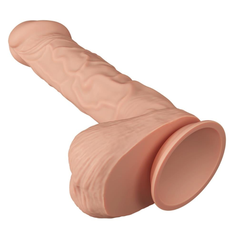 Bergrisi 24 cm Yeni Nesil Çift Katmanlı Realistik Vantuzlu Dildo - Görsel 7