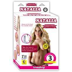 Evatoy Natalia Saçlı Titreşimli Şişme Bebek